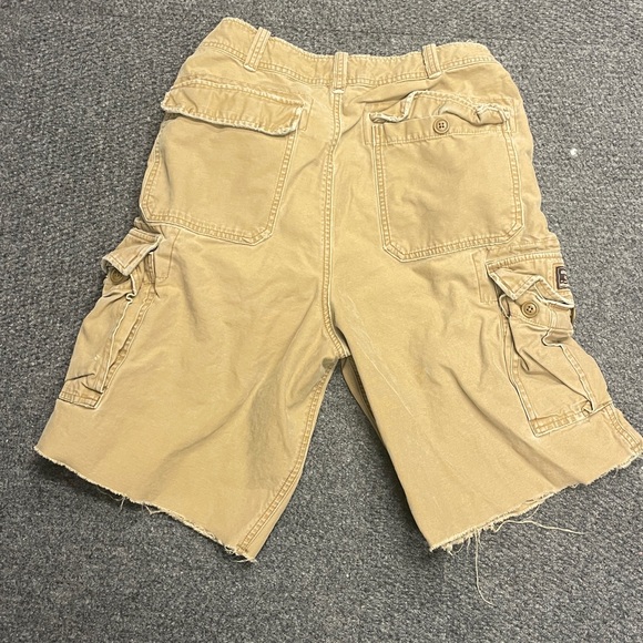 Abercrombie & Fitch Shorts Mens 33 Brown Khaki Vintage Fatigues Cargo Cut offs - Picture 4 of 6